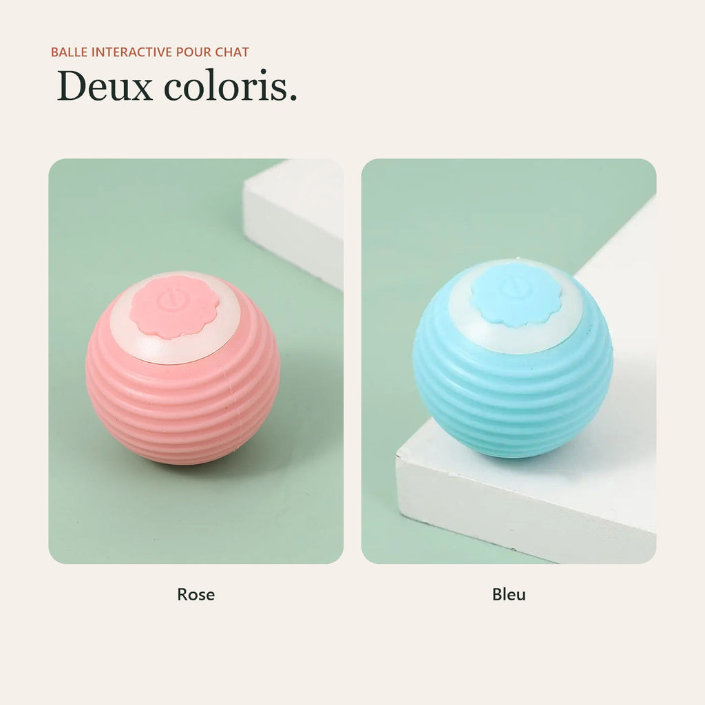 Balle interactive en rose et en bleu