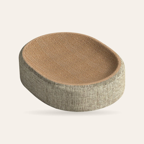 2-in-1 oval cardboard cat scratcher